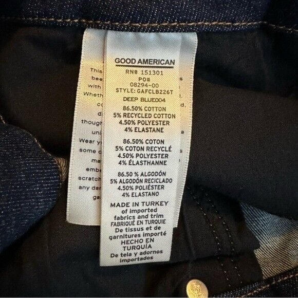 Good American ALWAYS FITS GOOD CLASSIC SLIM BOOTCUT JEANS PLUS Size 28 32 - Picture 9 of 10